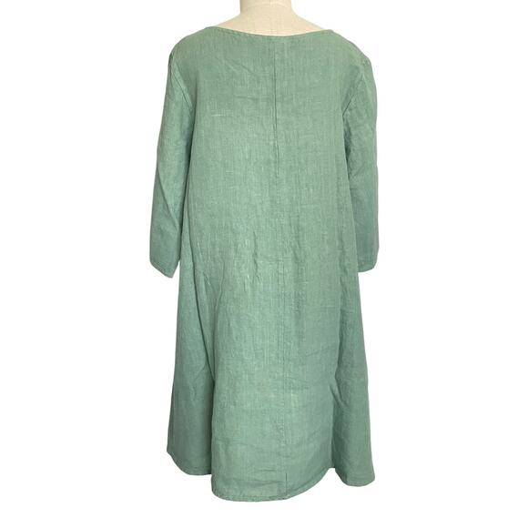 Bryn Walker Linen Sage Green Dress Small - Picture 4 of 8